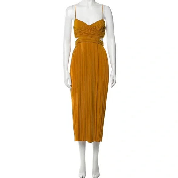 A.L.C. | Dresses | Alc Sienna Pleated Midi In Marigold | Poshmark A.L.C. | Dresses | Alc Sienna Pleated Midi In Marigold | Poshmark